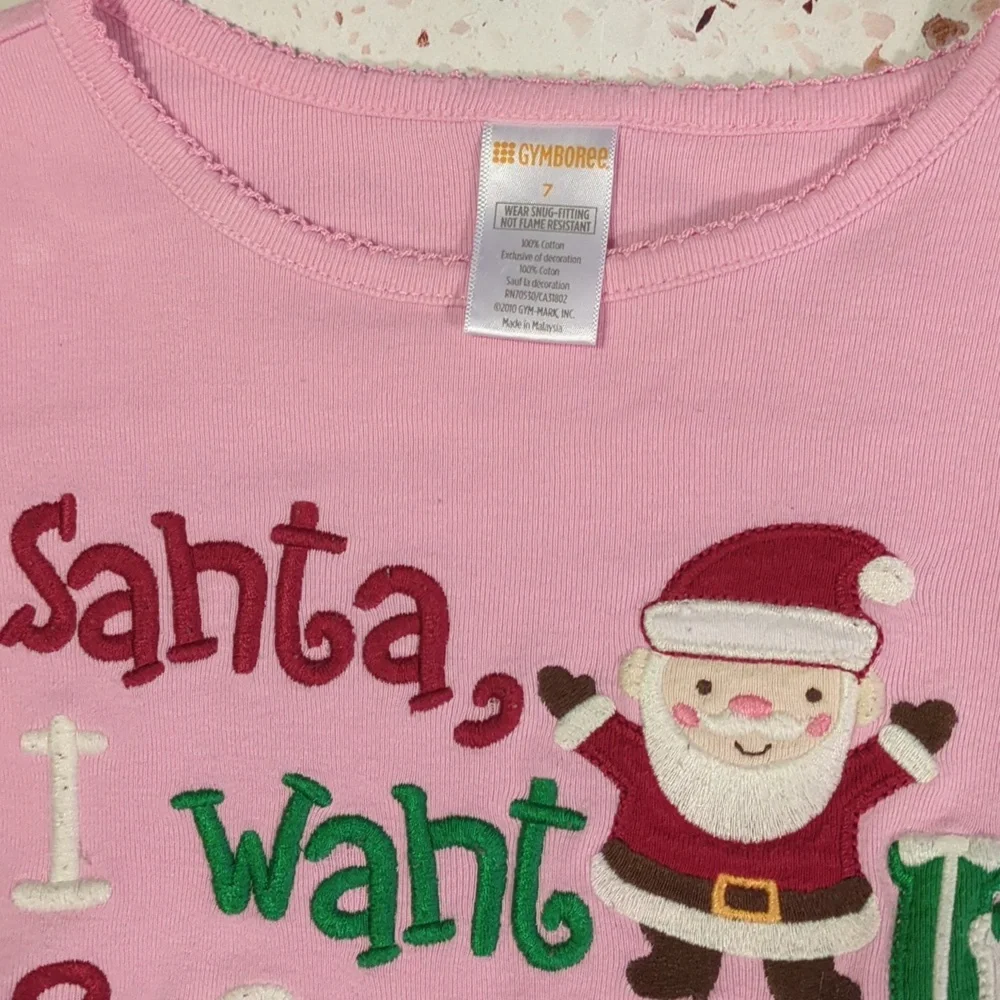 Gymboree | Santa Pajama Top | 7